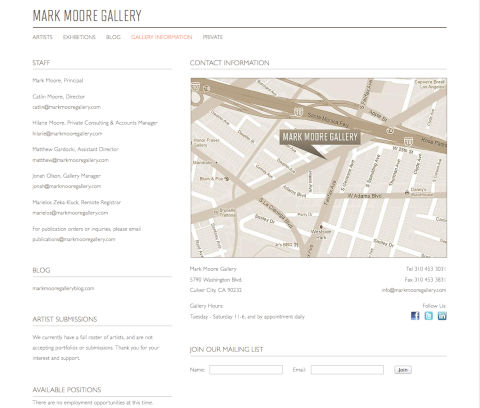 Mark Moore gallery information