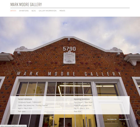 Mark Moore homepage